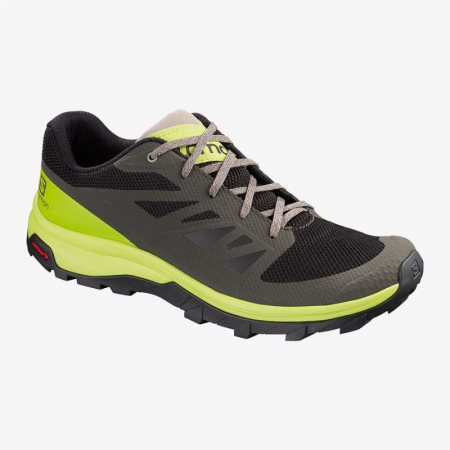Salomon OUTline Wanderschuhe Herren Olivgrün [9YHL-N]